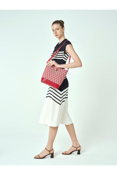 Red Women's Shoulder Bag 05Po25Y1899