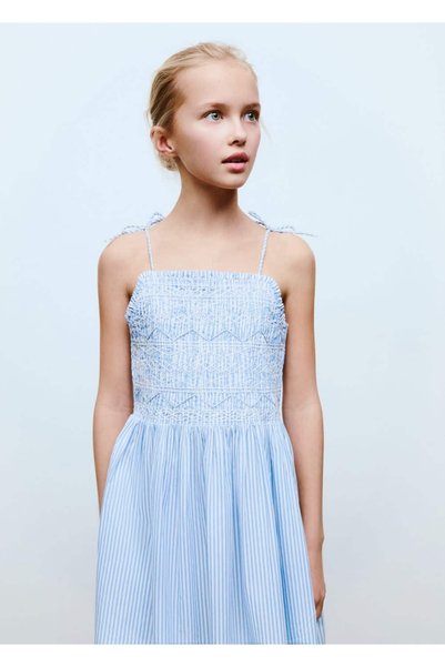 Striped Drawstring Dress