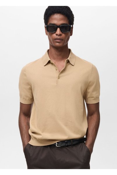 100% Cotton Slim Knitwear Polo Shirt