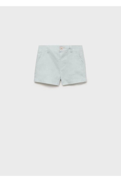 Linen Blend Bermuda Shorts
