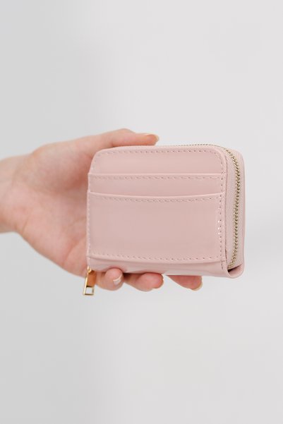 Zippered Patent Leather Wallet Czdn122-F6