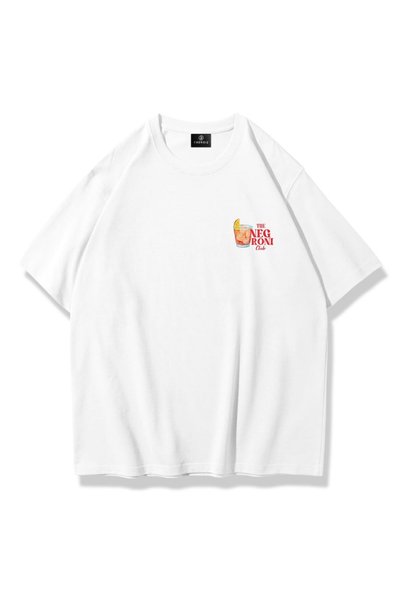 Unisex 101 the Negroni Club Chest Tshirt White