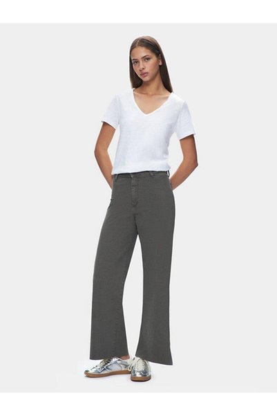 Danelle Jungle Green Wide Leg High Waist Jeans 0095157315150