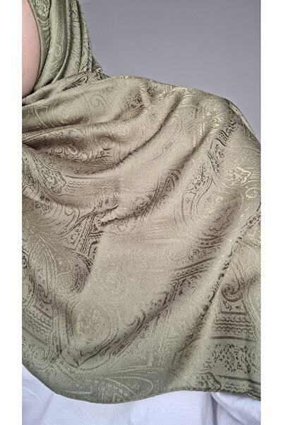 Etnik Monogram Safir Şal - Mint