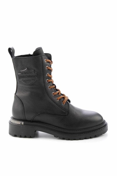 Black Leather Women's Boots & Bootie Hd0777002303