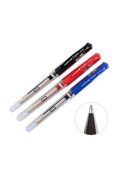 Uniball Signo Broad (1.0) Signature Pen Blue-Red-Black (Three Pieces)