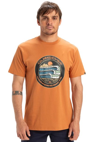 Ev Three Seas Ss Copper Color Men's Short Sleeve Shirt