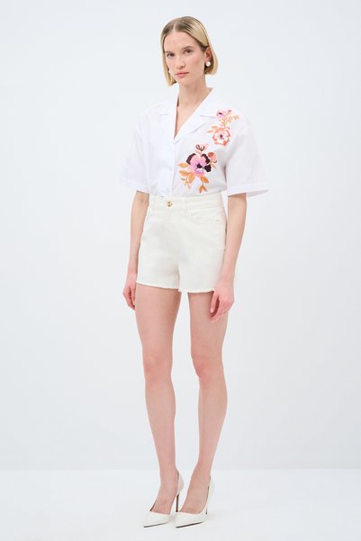 Denim Shorts with Pockets