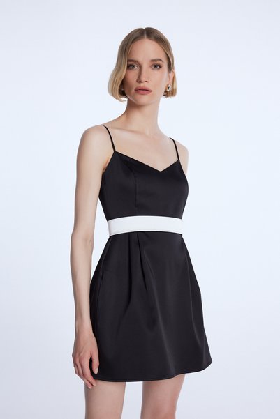 Mert Aslan Tiny Taffeta Dress with Pockets