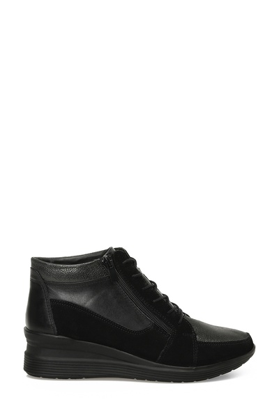 105317.Nz4Pr Black Women's Wedge Heel Boots