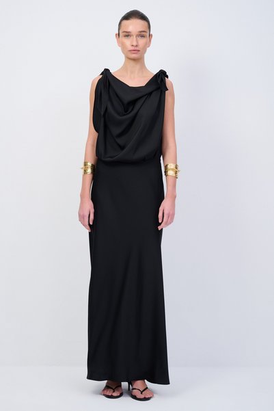 Moda Tutkusu фустан со детаљ за врзување