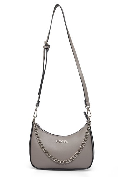 Taupe Women's Hand and Crossbody Shoulder Bag 05FO25Y5061