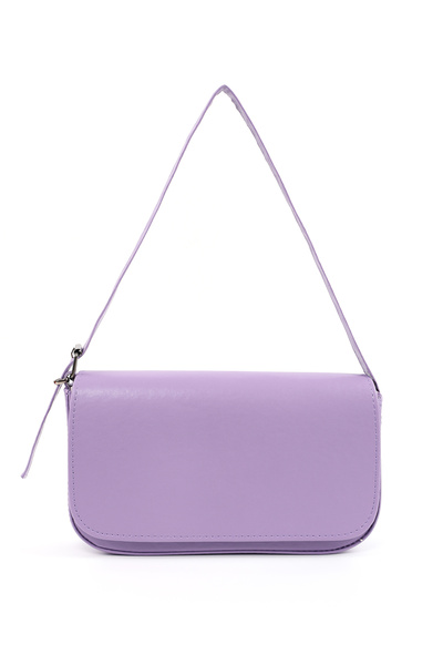 Lila Shk183 Covered Faux Leather Adjustable Strap Baguette Model Hand, Arm and Shoulder Bag