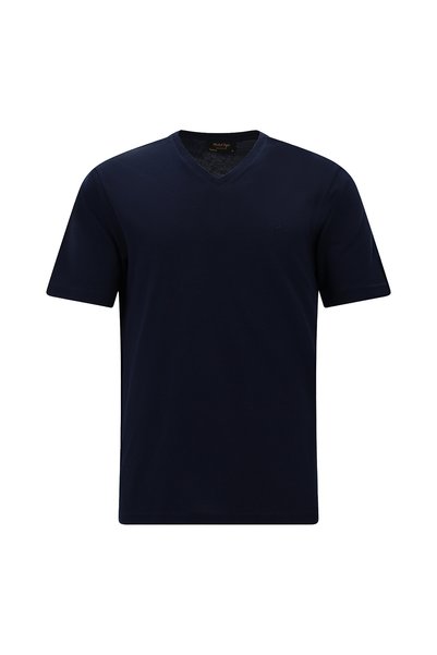 V-Neck Regular Fit Embroidered T-Shirt, Pack of Cotton