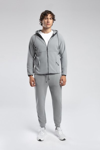 Hooded Collar Gray Men's Sweatshirt 251 Lcm 241034 Barry Ice Gray
