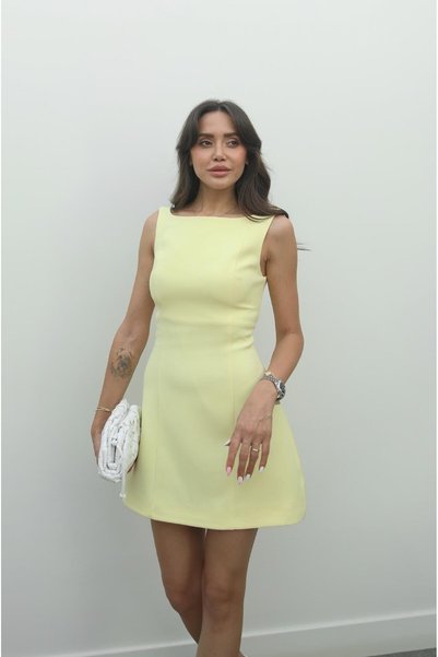 Yellow Deck A-Line Mini Dress