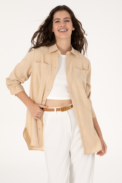 Women's Stone Long Sleeve Shirt 50299571-Vr049