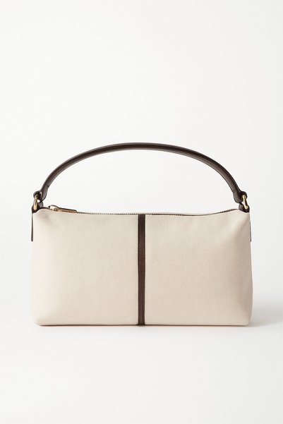 Bitter Brown Nyra Canvas Hand and Shoulder Bag