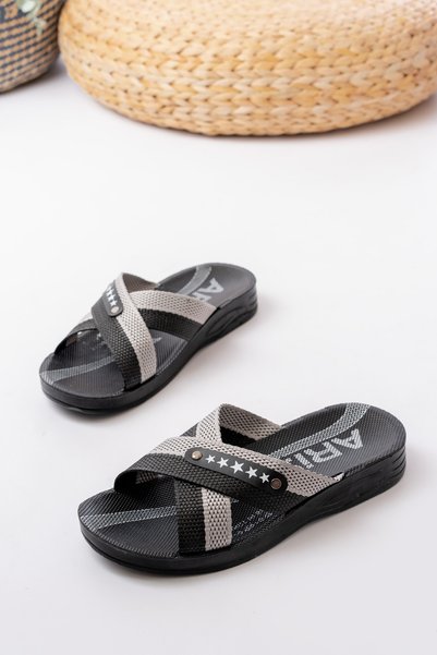 Rope black slipper street summer street slipper