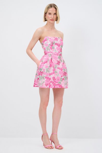 Mert Aslan Strapless Mini Dress