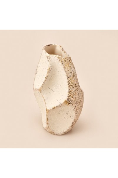 Deco Urthania Vase - Beige / Gold - 32 cm