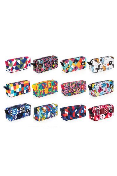 Pencil Bag, 23-2, Corner, Single Compartment (Mixed Colors Sent)