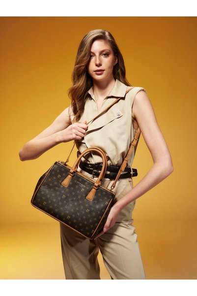 Premium Line Brown Monogram Women's Shoulder Bag 05Po25Y10329