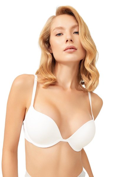 Lol up Push up Underwire Cream Bra