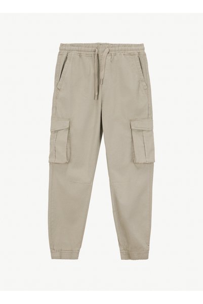 Elastic Waist Elastic Leg Anthracite Men's Trousers L251056358 Cargo Jogger Pants