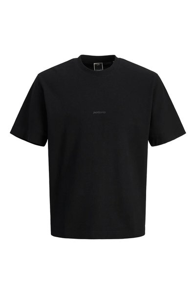 Crew Neck Black Men's T-Shirt 12273217_Jcotarmac Fabric Tee Ss Cr