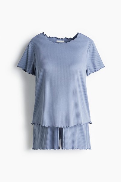 Mama Ribbed Pajama Set