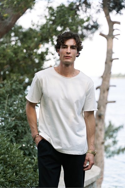 Pierce Ecru Men's T-Shirt