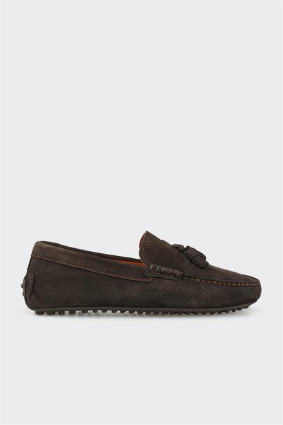 Brown Leather Men's Casual Shoes