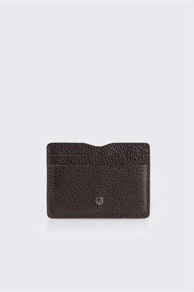 Brown Leather Men's Card Holder