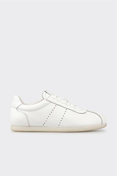 White Leather Men's Casual Shoes