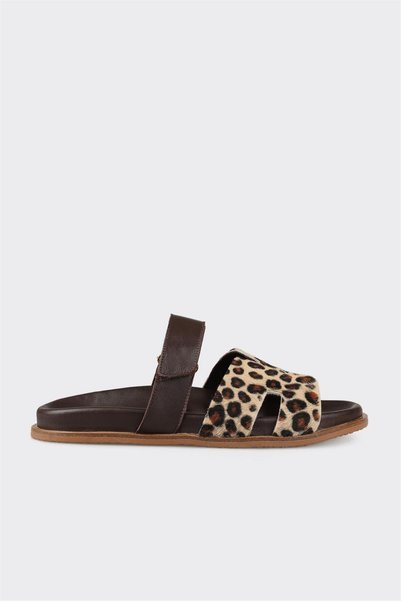 Brown Women's Flat Slippers