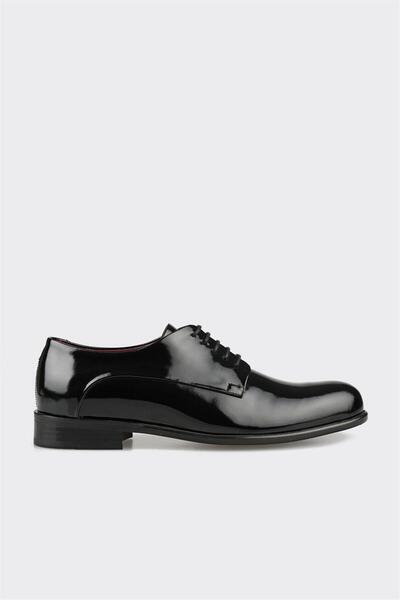 Black Leather Men's Classic Shoes