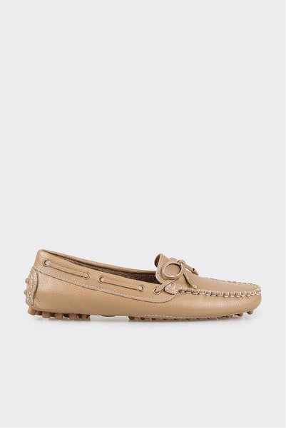 Camel Leather Casual Shoes