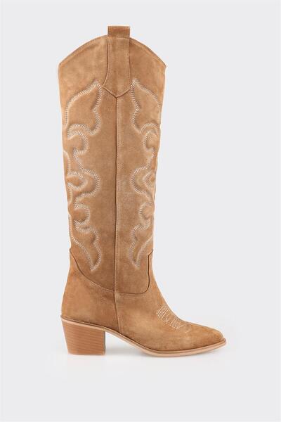 Tan Leather Women's Boots