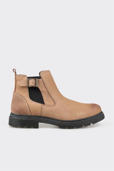 Mink Leather Men's Casual Boots