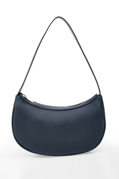 Navy Blue Women's Hand and Shoulder Bag 05Fo25Y5072