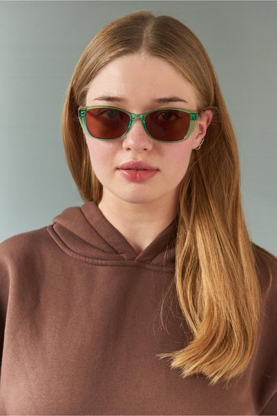 Charmian Green Leopard Brown Sunglasses