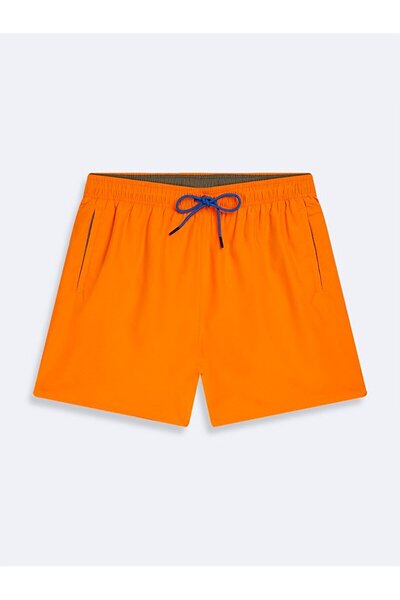 Basic Regular Orange Swim Shorts