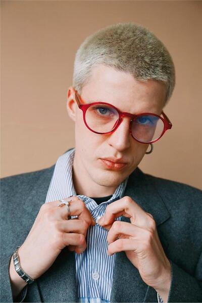 Pular Red Men's Blue Light Protective Glasses