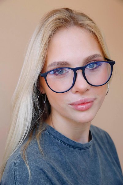 Avatea Matt Navy Blue Light Protective Glasses