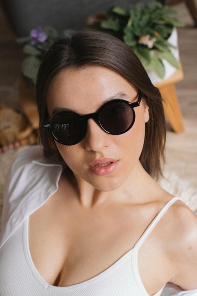 Crane Black Sunglasses