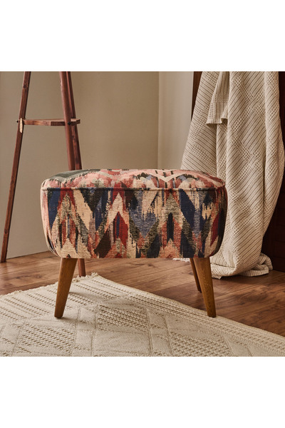Retro Pouf - Colored - 45X41X60 cm