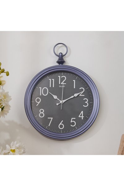Decorative Dial Wall Clock - Smoked - 30X38 cm