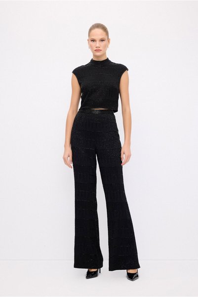 Night Zoom Wide Leg Embroidered Pants