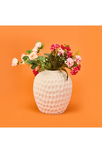 Deco Hermosa Vase - Beige - 21 cm